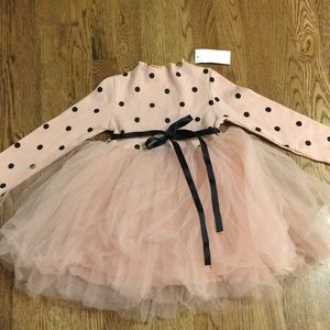 3 For $10 🎉 NWT Pink Tutu Dress with Black Dots